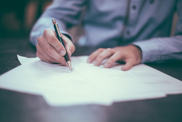 Architect writing